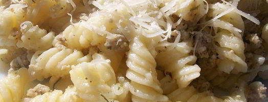 макароны по-флотски со свининой и укропом. Шаг 7