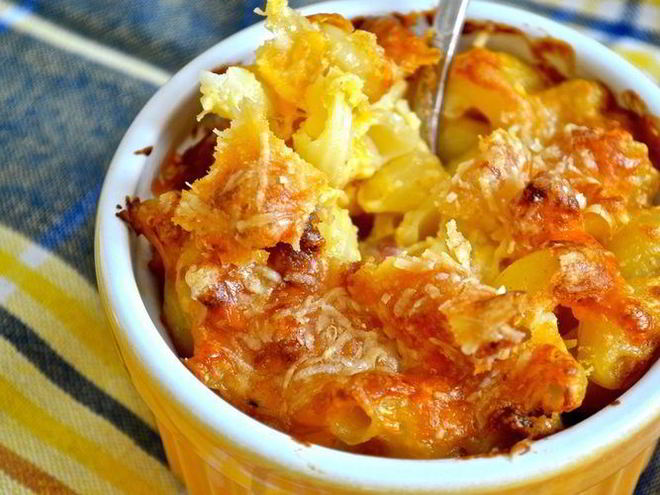 Рецепт макарон с сыром