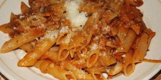 Макароны с тунцом