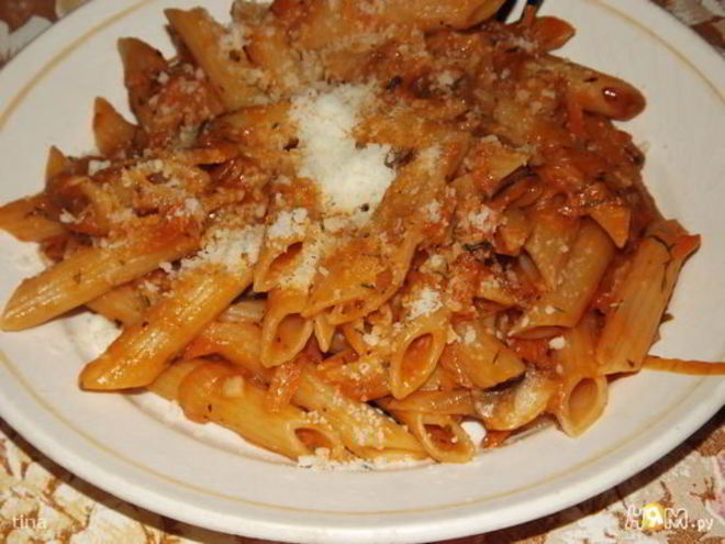 Рецепт макарон с тунцом