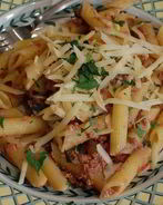 Паста болоньезе с красным вином