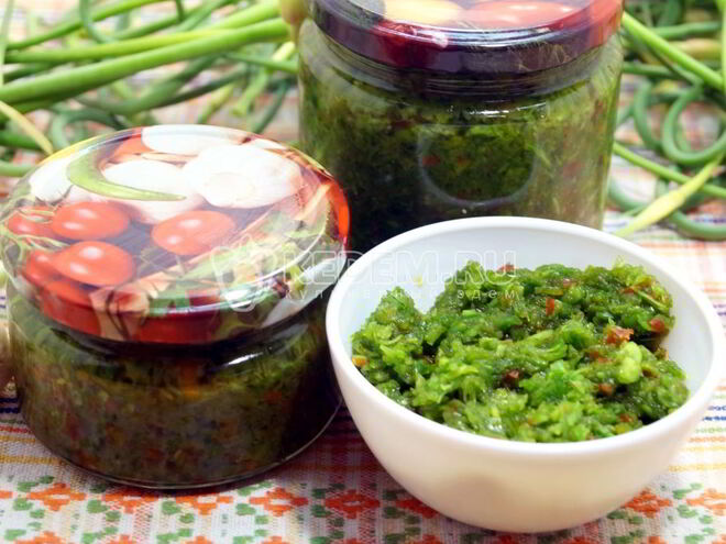 Рецепт пасты из чесночных стрелок