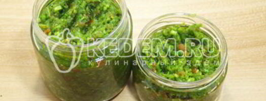 паста из чесночных стрелок. Шаг 6