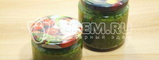 паста из чесночных стрелок. Шаг 9