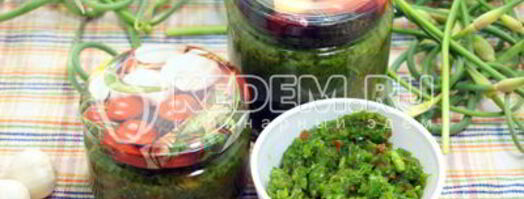 паста из чесночных стрелок. Шаг 10