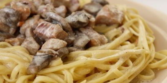 Паста из свинины со сливками