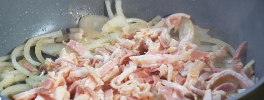 паста карбонара с грибами. Шаг 2