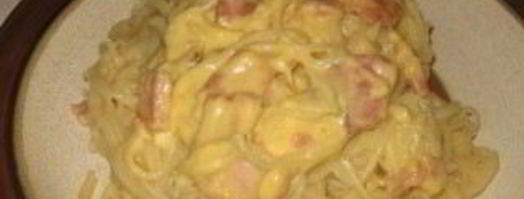 паста карбонара со сливками. Шаг 3