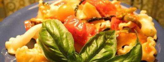 паста китайские грузди с томатами и баклажанами. Шаг 3