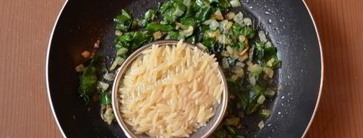 паста орзо со шпинатом. Шаг 5