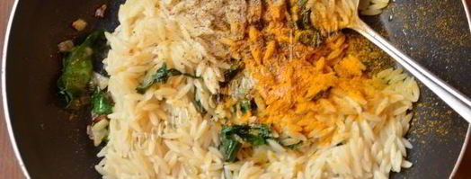 паста орзо со шпинатом. Шаг 6