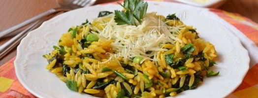 паста орзо со шпинатом. Шаг 8