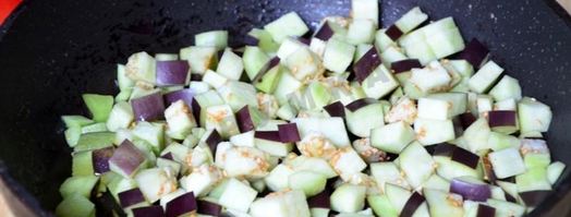 паста с баклажанами в томатном соусе. Шаг 3