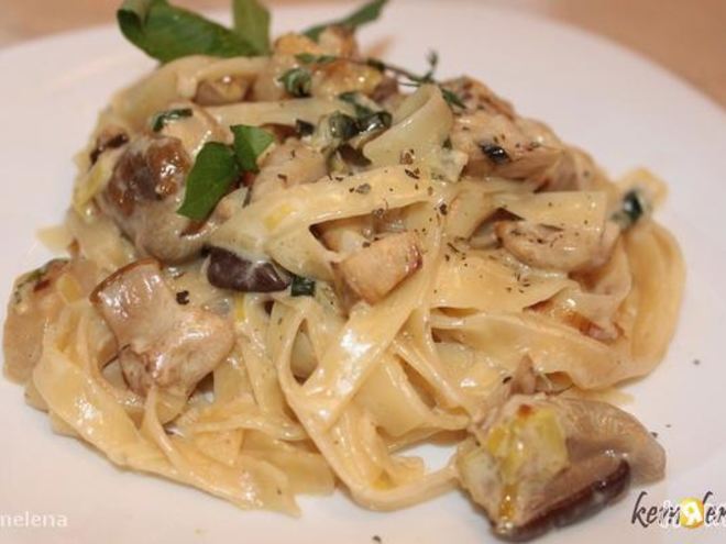 Рецепт пасты с белыми грибами