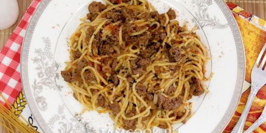 Паста с фаршем