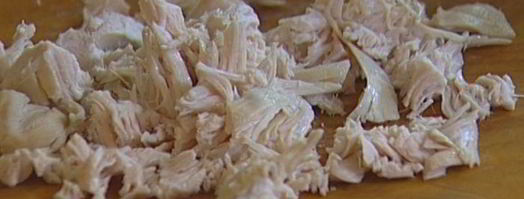 паста с грибами, цыпленком и сливочным соусом. Шаг 5