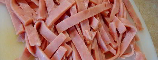 паста с кабачками и ветчиной в сырном соусе. Шаг 2