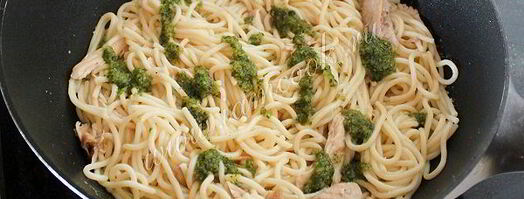 паста с курицей и соусом песто. Шаг 6