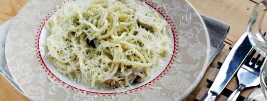 паста с курицей и соусом песто. Шаг 7