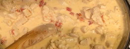 паста с курицей в сливочном соусе. Шаг 3