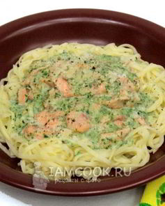 Паста с лососем