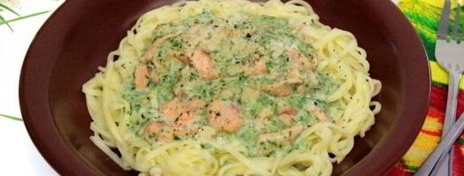 паста с лососем. Шаг 8