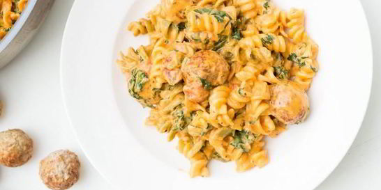 Паста с митболами