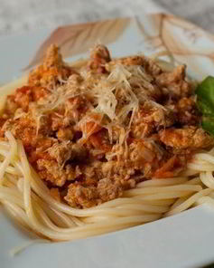 Паста с мясным соусом