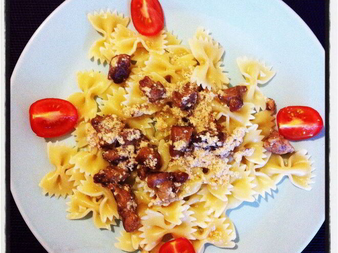 Рецепт пасты с пряной свининой