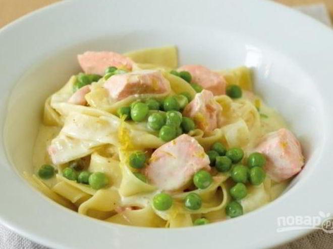 Рецепт пасты с рыбой