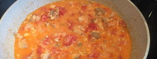 паста с семгой и креветками. Шаг 8