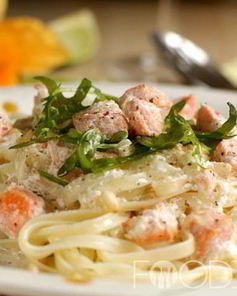 Паста с семгой