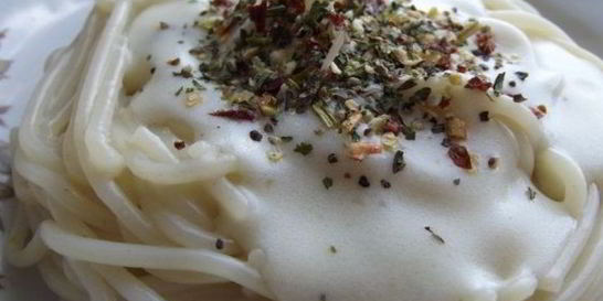 Паста с соусом бешамель