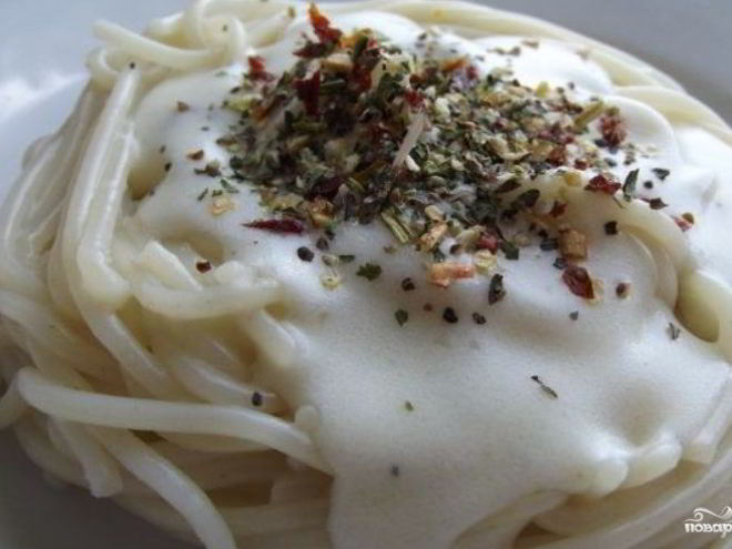 Рецепт пасты с соусом бешамель