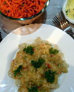 Паста с сыром и цукини