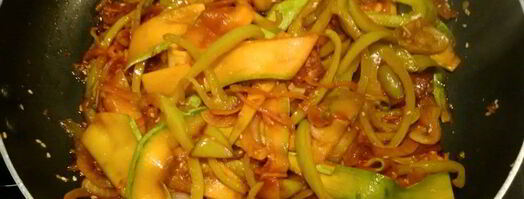 паста с цукини и болгарским перцем. Шаг 3