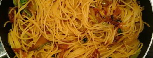 паста с цукини и болгарским перцем. Шаг 4