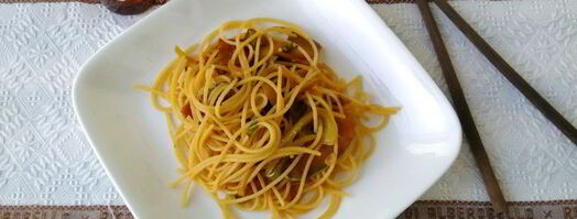 паста с цукини и болгарским перцем. Шаг 5