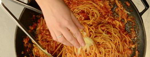 спагетти аматричана. Шаг 6