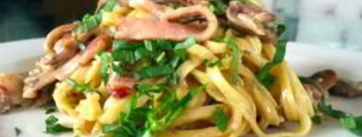 спагетти с грибами в сливочном соусе. Шаг 13