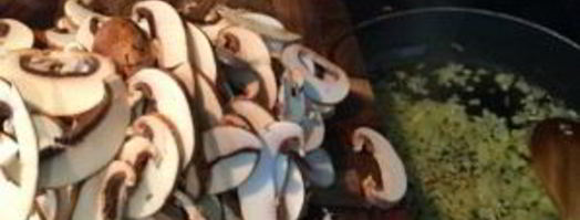 спагетти с грибами в сливочном соусе. Шаг 5