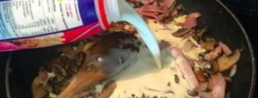 спагетти с грибами в сливочном соусе. Шаг 8