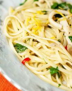 Спагетти с кальмарами