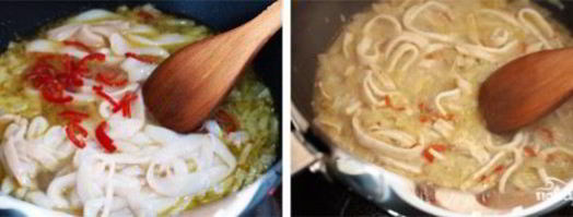 спагетти с кальмарами. Шаг 4