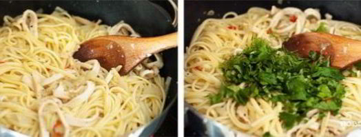 спагетти с кальмарами. Шаг 5