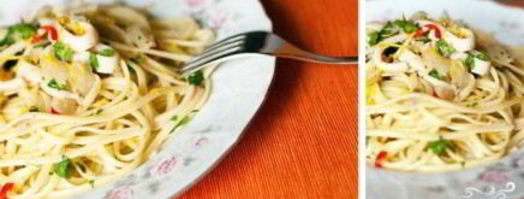 спагетти с кальмарами. Шаг 6