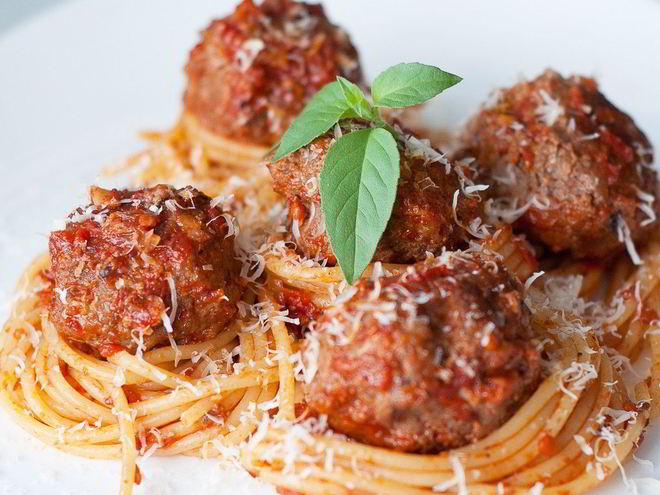 Рецепт спагетти с митболами