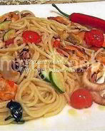 Спагетти с морепродуктами