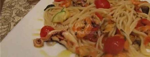 спагетти с морепродуктами. Шаг 47