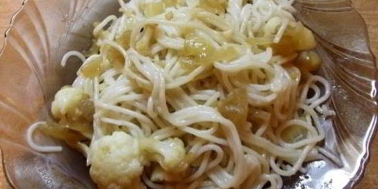 Спагетти с цветной капустой